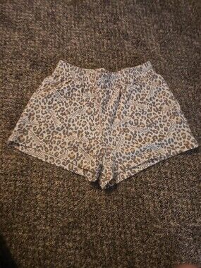Blondie Graphic Leopard Print Shorts
